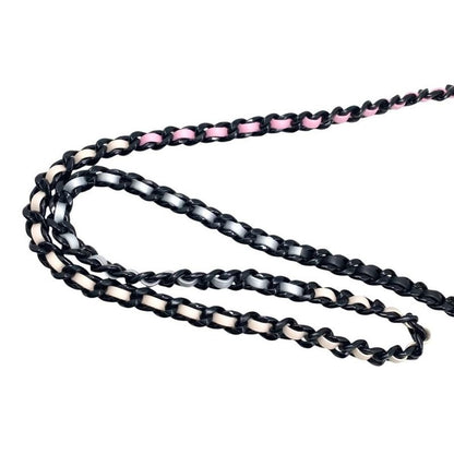 Chanel Shoulder Bag Chain Camera Bag As3883 Matelasse Coco Mark Black Pink