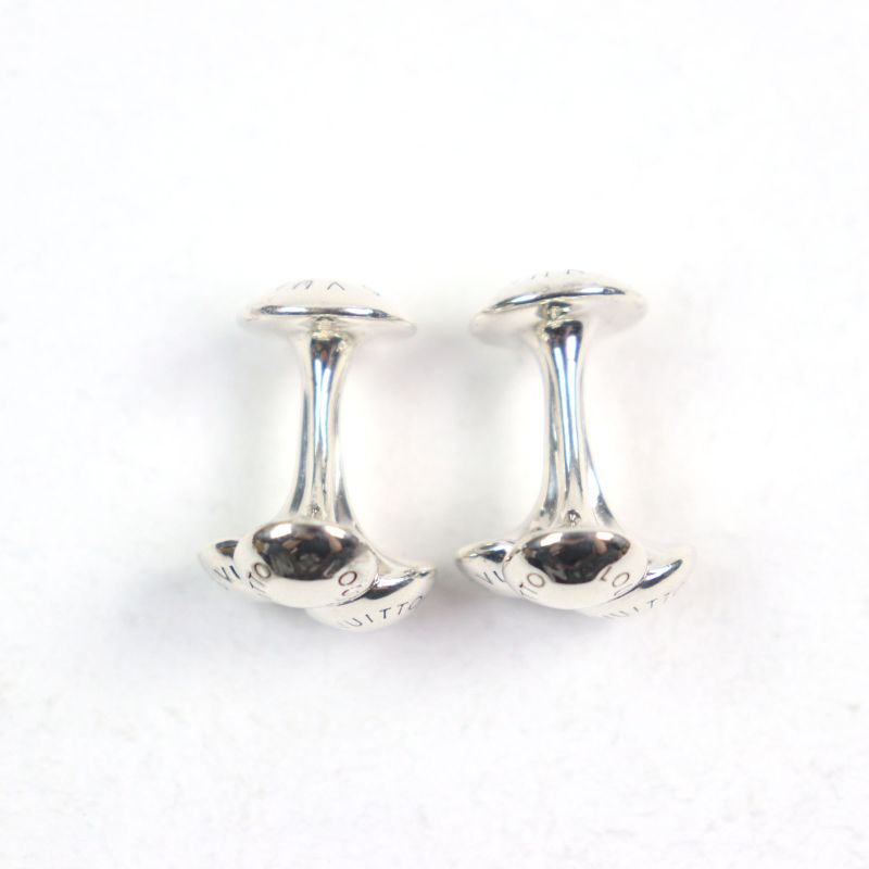 Louis Vuitton Bouton De Manchettes Bouquet De Clou Sv925 Logo Engraved Cufflinks