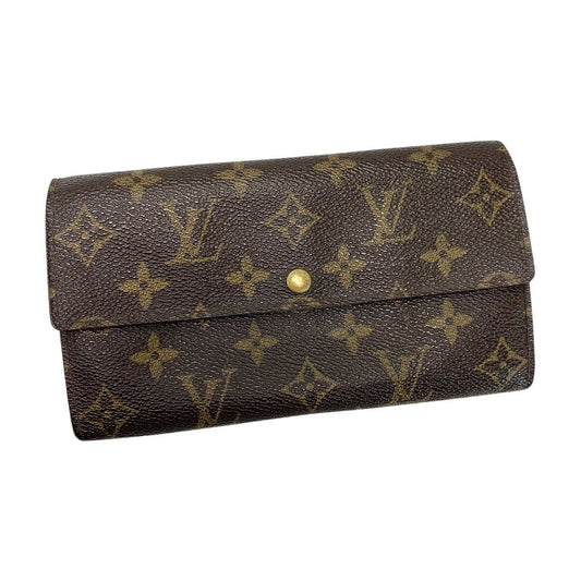 Louis Vuitton Monogram Pochette Portomone Credit M61725 Long Wallet Unisex