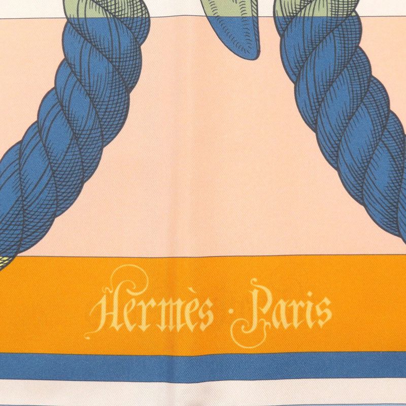 Hermes Carre 90 Double Face Della Cavalleria Silk Multicolor Scarf 0993 Hermes