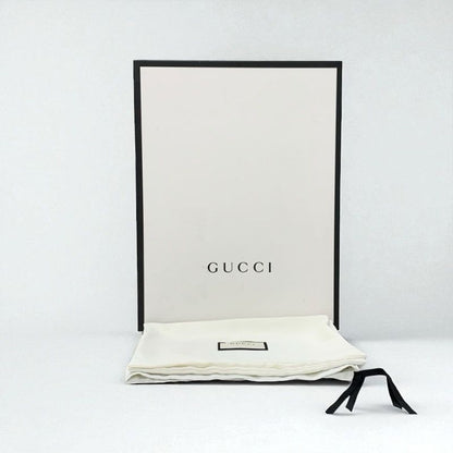 Gucci Boots Short Shoes Leather Black Gold Chain Belt