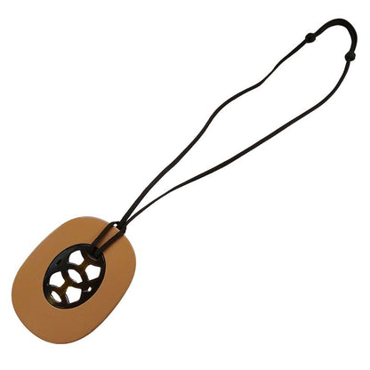 Hermes Necklace Lift GM Buffalo Horn Ladies Branded Pendant Buffalo Horn