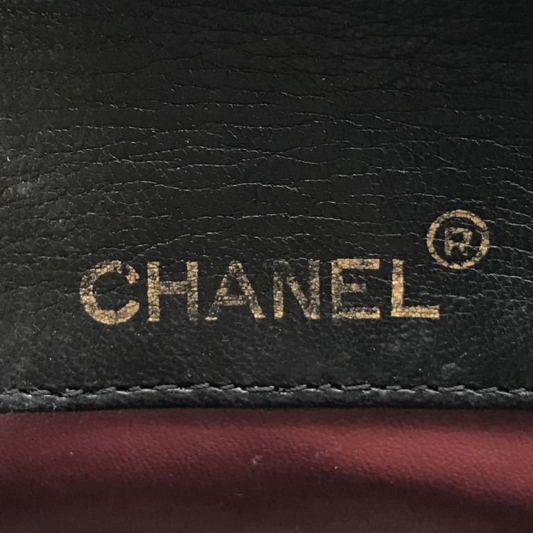 Chanel CC Logo Mini Quilted Lambskin Turnlock Chain Shoulder Bag Black