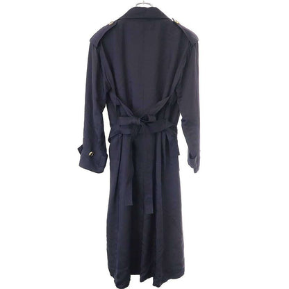 Celine by Phoebe Philo Rayon Silk Trench Coat 2 8u36 6464 Navy 34