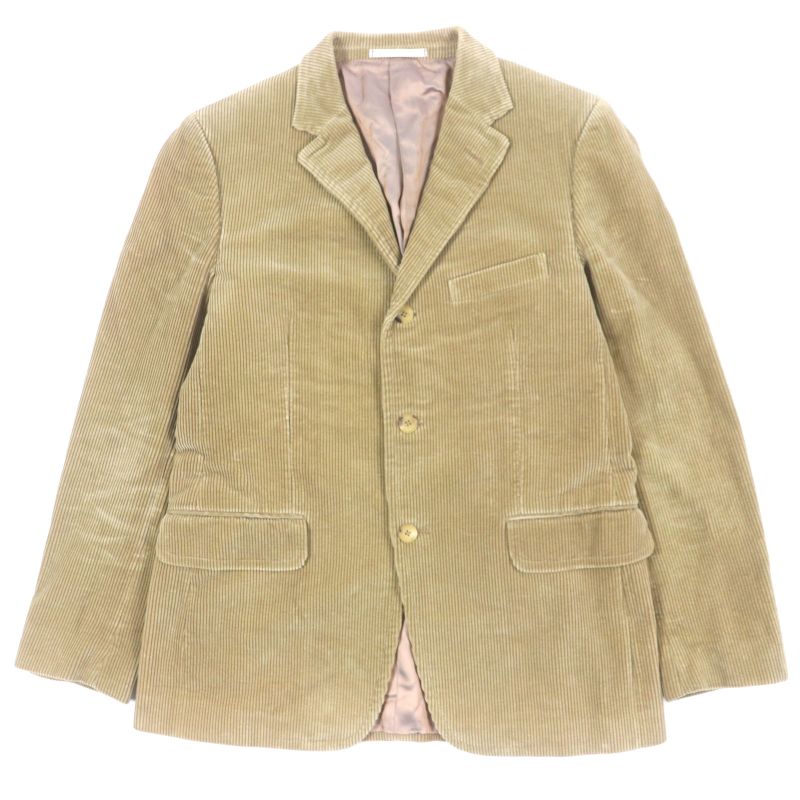  Gucci Tom Ford Period Logo Buttons Corduroy Single Jacket Tailored Jacket