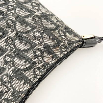 Christian Dior Trotter Handbag Pouch Beige X Black