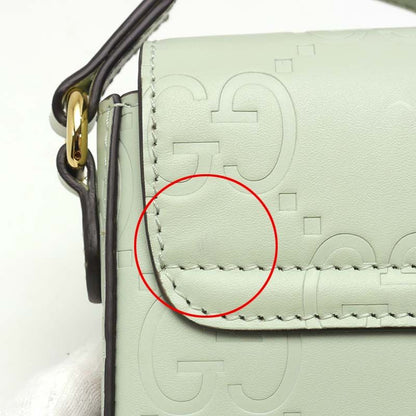 Gucci GG Super Mini Shoulder Bag 772794 Green Crossbody