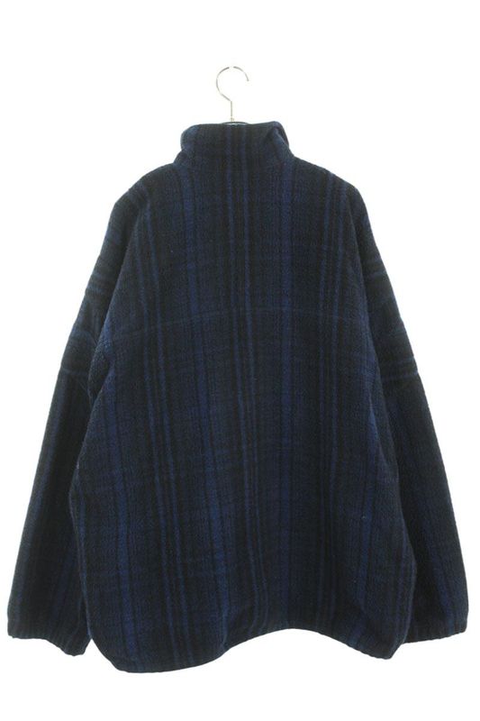 Balenciaga 21AW Tracksuit Jacket 675648 Tlu11 Sporty B Wool Check Track Blouson