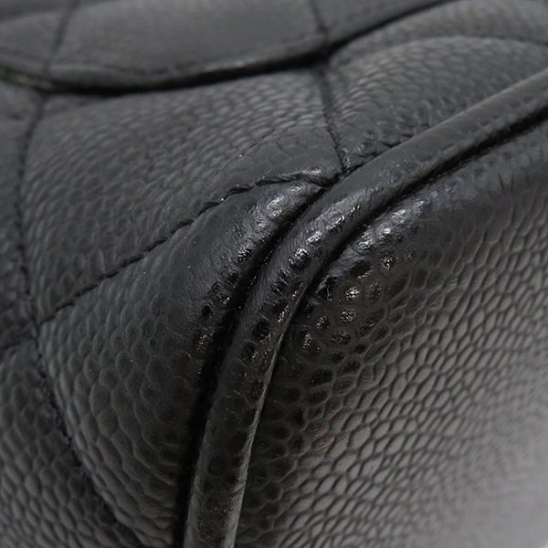 Chanel Tote Matelasse Revival Tote Caviar Skin Black Matte Silver Hardware