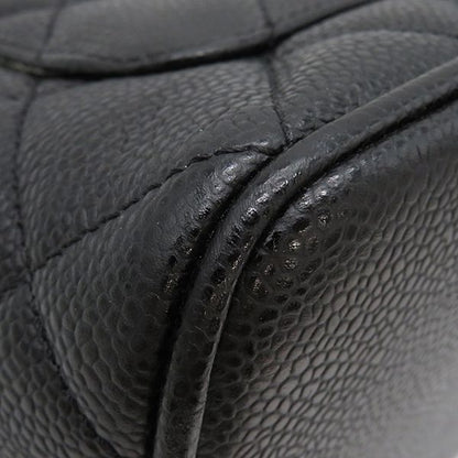 Chanel Tote Matelasse Revival Tote Caviar Skin Black Matte Silver Hardware