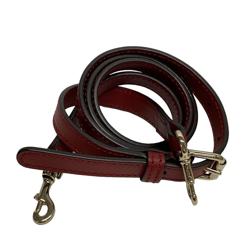 Gucci Handbag Micro Guccissima 449654 Red Leather