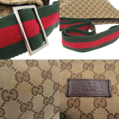 Gucci Sherry Line 189751 Shoulder Bag GG Canvas Leather Beige 0941 Gucci