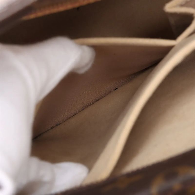 Louis Vuitton Monogram Luko M51155 Leather Tote Bag Shoulder Hand A4 Brown