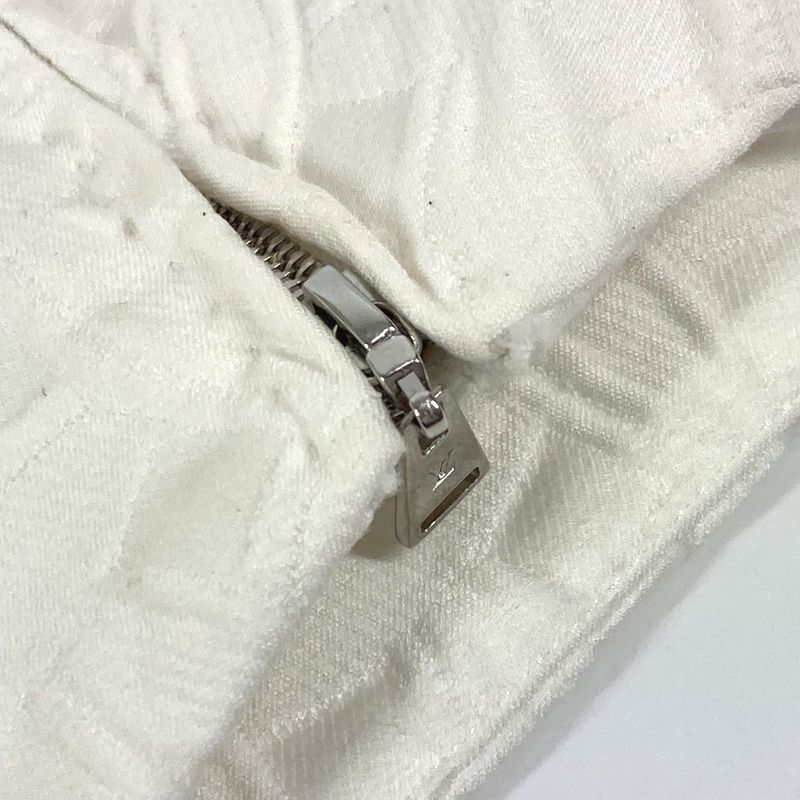 Louis Vuitton Skirt Monogram Logo Cotton White