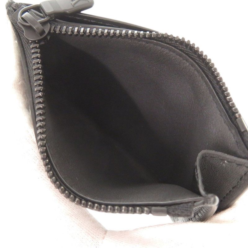 Louis Vuitton Coin Card Holder Monogram Shadow M82245 IC Chip Black Coin Case