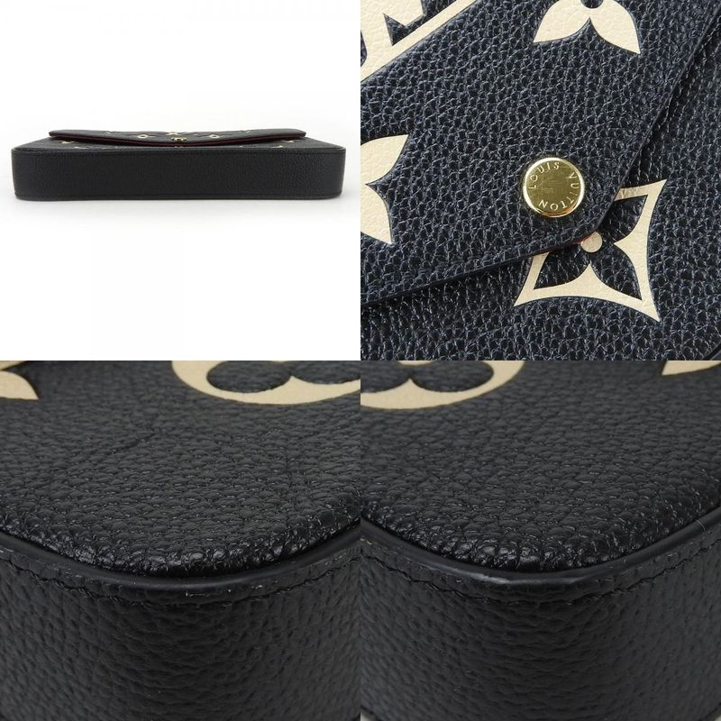Louis Vuitton Shoulder Bag Pochette Felicie M82479 Monogram Empreinte Black