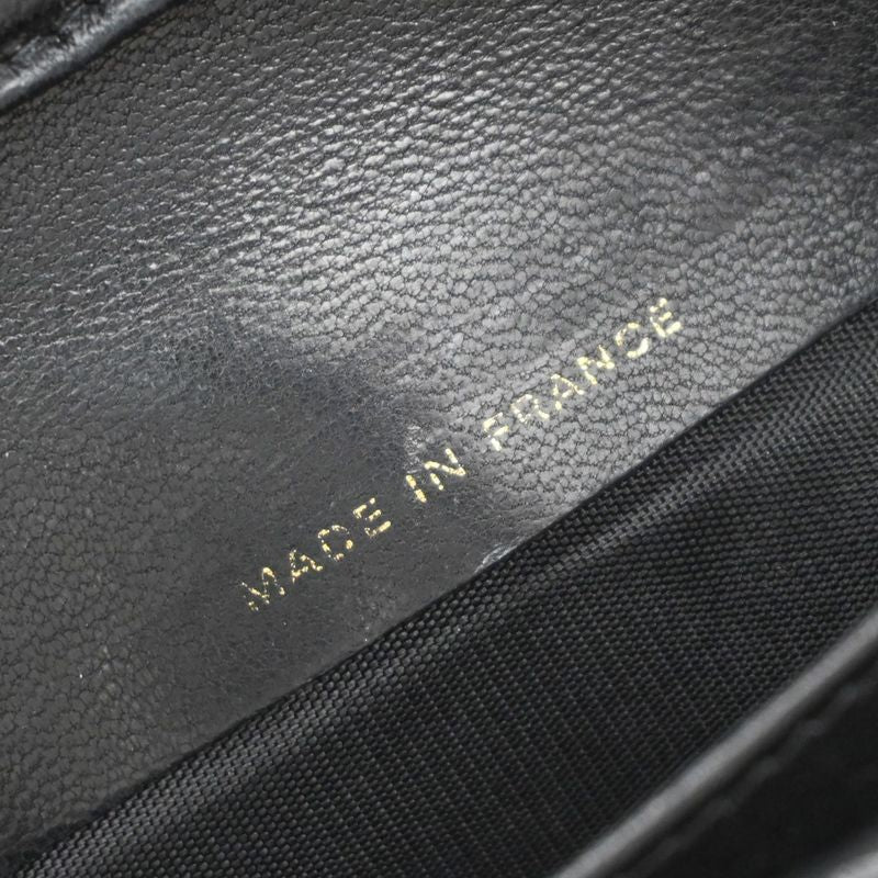 Chanel Caviar Skin CC Wallet Bifold Wallet Black Leather 30ka681