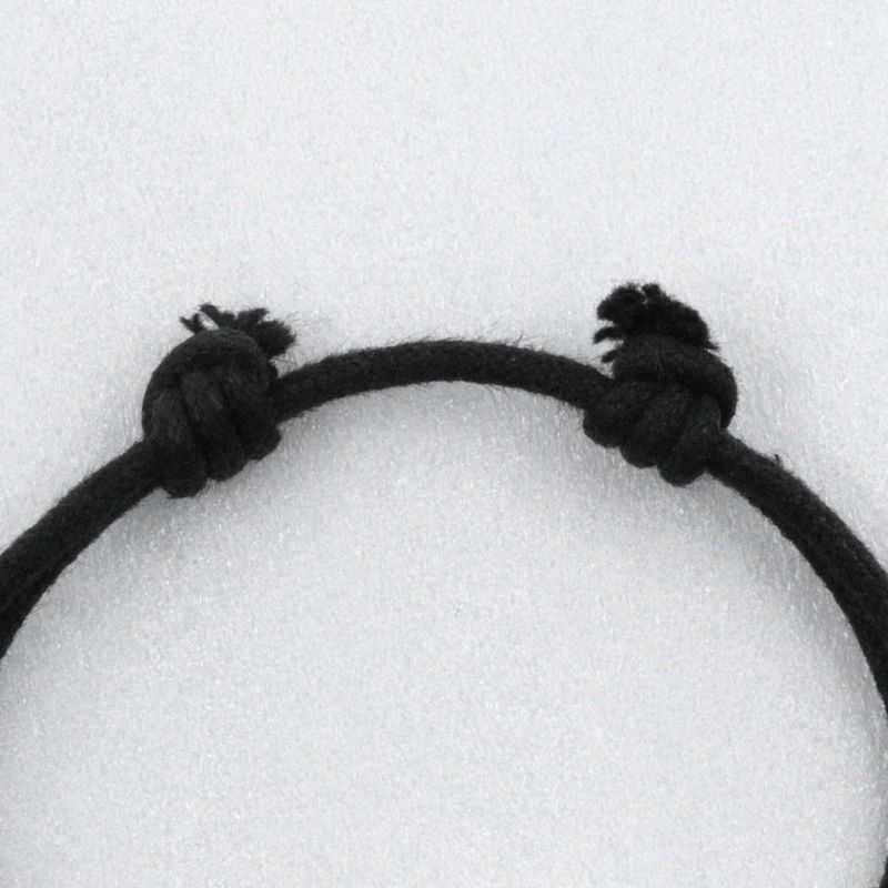 Bvlgari Bulgari Double Logo Silver 925 Black Unisex 11.2g Bracelet