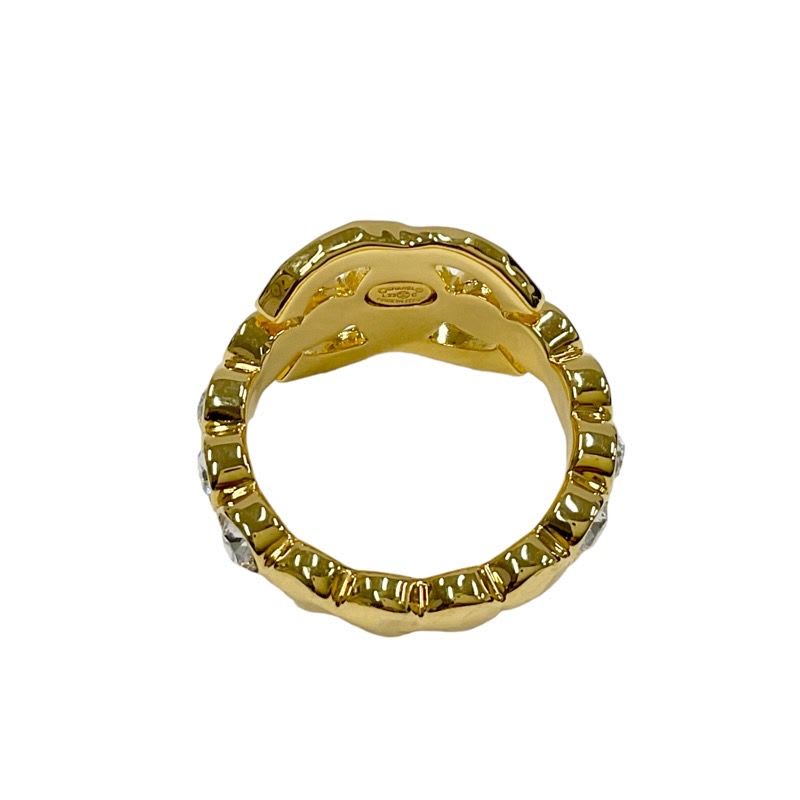 Chanel Ring Coco Mark Rhinestone