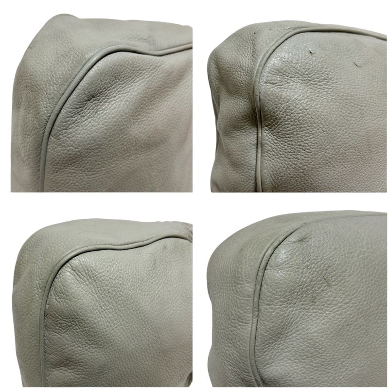 Bottega Veneta One Shoulder Bag Intrecciatoleather Light Gray Braided Soho Hobo