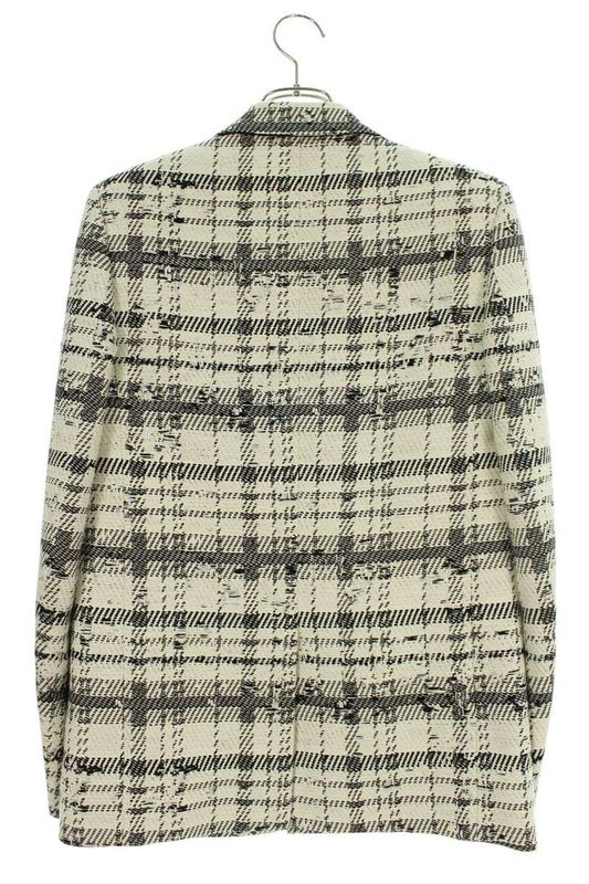 Saint Laurent Paris 644461 Y1c66 Tweed Design Jacket Men's 42