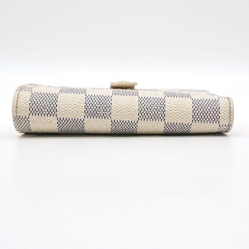 Louis Vuitton Damier Azure Portefeuille Viennois Foldable Wallet Clasp Gusset