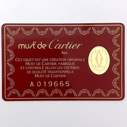 Cartier Coin Case Ec21109 Bordeaux Must Excellent Condition Coin Purse