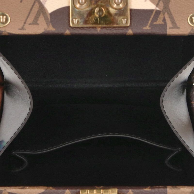 Louis Vuitton M10247 Vertical Clutch Box Monogram Leather Trunk Shoulder Bag