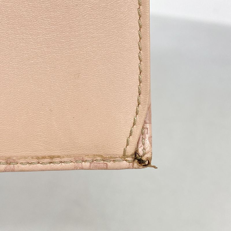 Guccissima 112715 Leather Pink Gold Hardware Women's Long Wallet