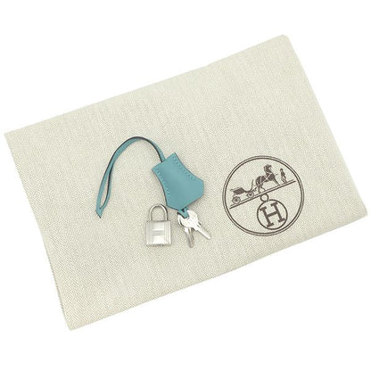 Hermes Handbag Bolide Scles Swift Blue Atoll Silver Hardware Light Blue X