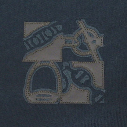 Hermes H467830hz Quaterb H Rie Button Lamb Leather Patch Teddy Blouson Studded