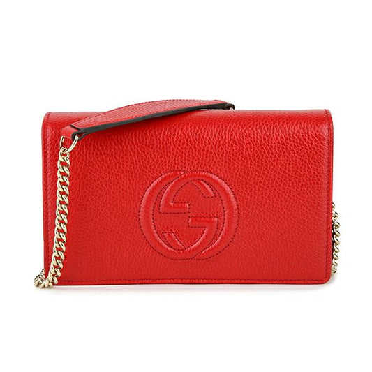 Gucci Shoulder Bag Soho Red