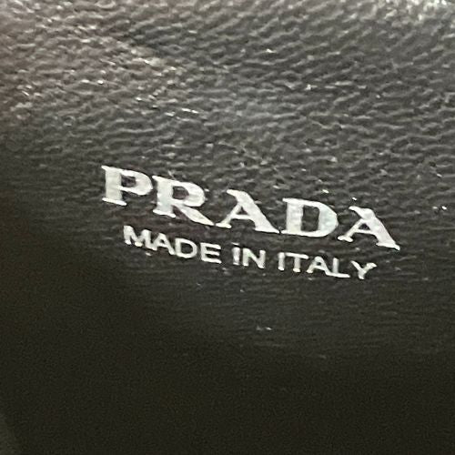 Prada Shoulder Bag Leather Triangle 1bh190 White