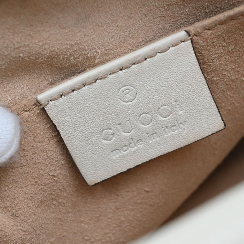 Gucci Shoulder Bag GG Marmont Belt Print Quilted 636ka827