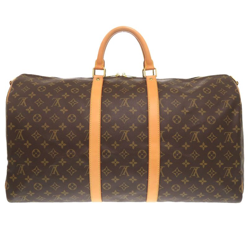 Louis Vuitton Keepall Bandoliere 55 Monogram M41414 Boston Bag LV 1242 Louis