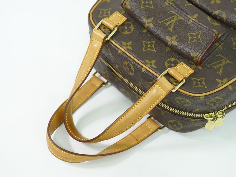 Authentic Louis Vuitton LV Exantricite Monogram Handbag Tote Bag Brown M51161
