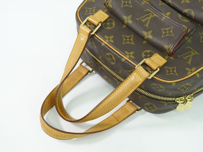 Authentic Louis Vuitton LV Exantricite Monogram Handbag Tote Bag Brown M51161