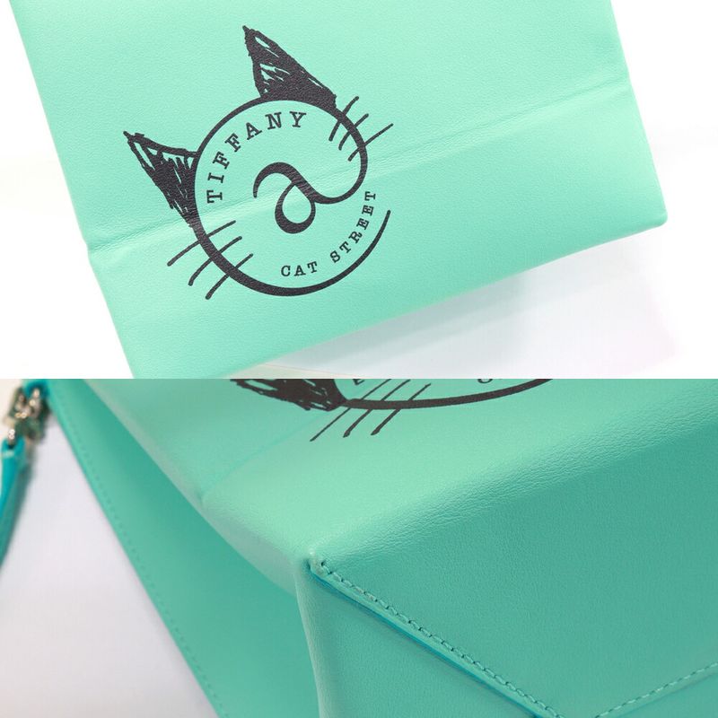 Tiffany & Co Handbag Shoulder Bag Cat Street Small Shopping 2WAY Bag Calf