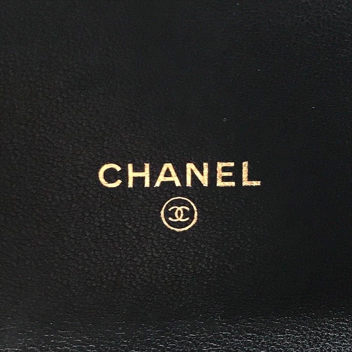 Chanel Quilted CC Logo Turnlock Wallet Black