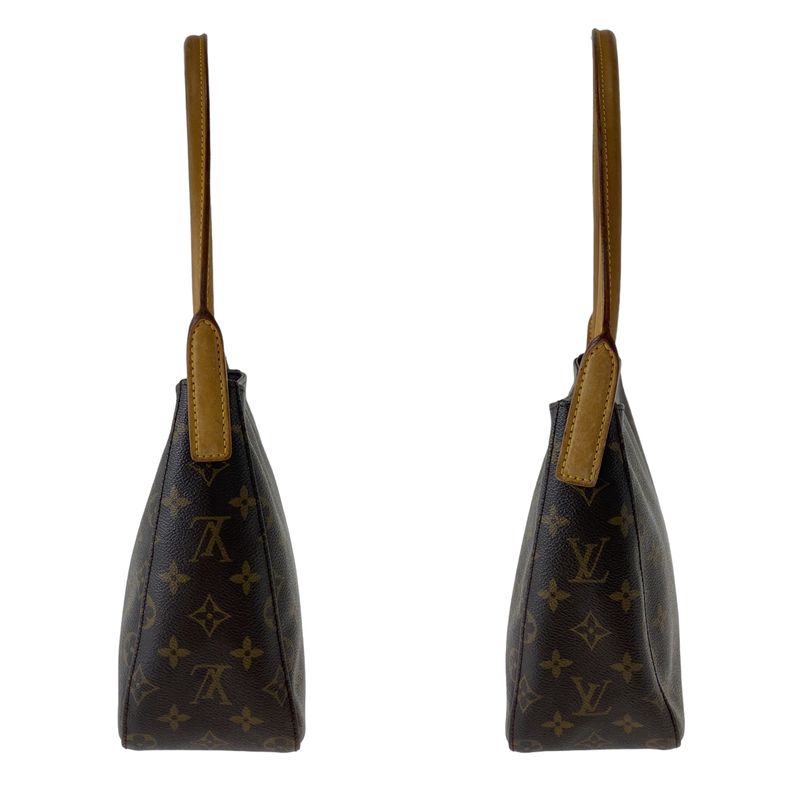 Louis Vuitton Monogram Looping MM Brown Gold Hardware PVC M51146 Shoulder Bag