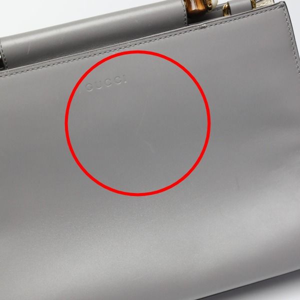 Gucci 459076 Handbag Bamboo Handbag Gucci Gray