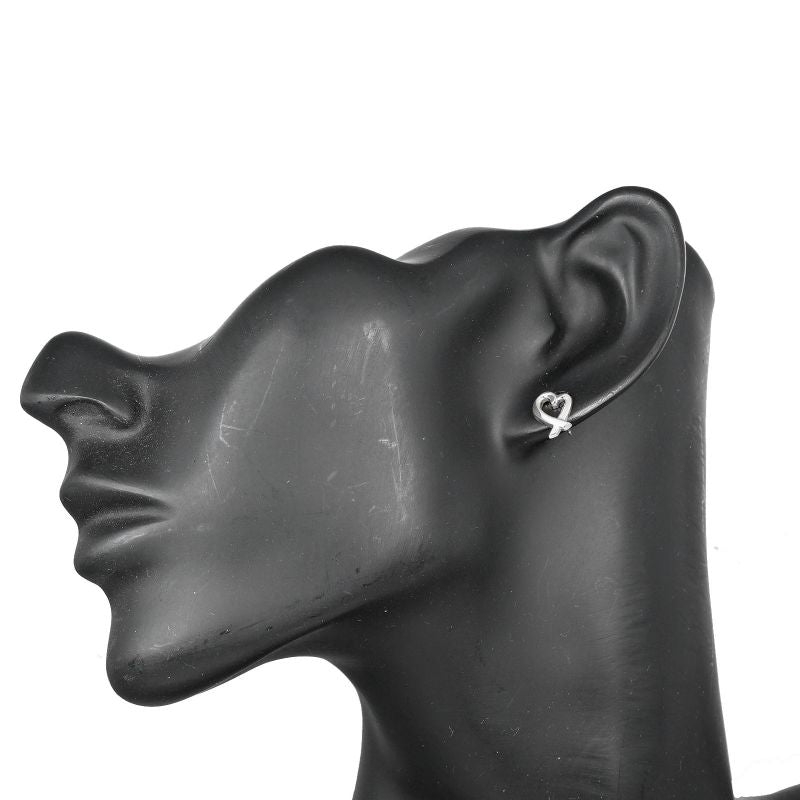Tiffany & Co Loving Heart 925 Silver Ladies 1.56g Earrings