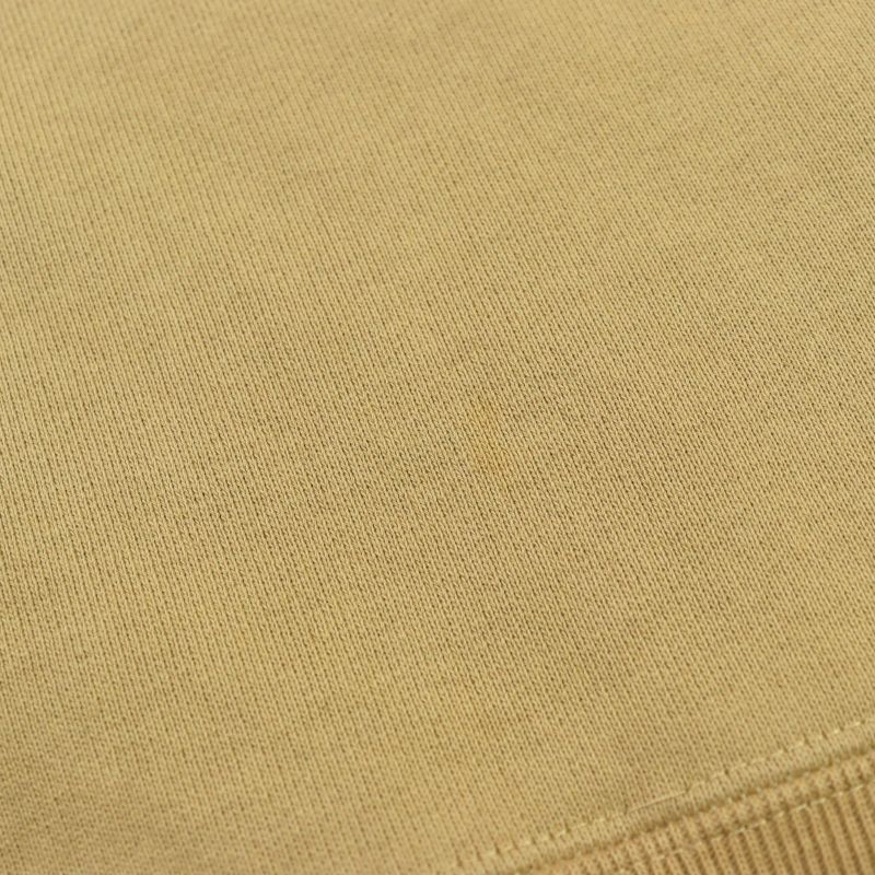 Gucci 20AW 627079 100% Cotton Interlocking G Logo Print Half Zip Hoodie Camel