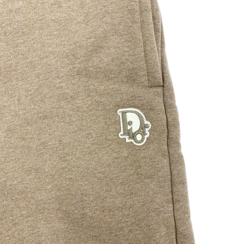 Christian DIOR Bottoms Cotton Brown Logo Shorts Brushed Lining Men's