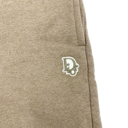 Christian DIOR Bottoms Cotton Brown Logo Shorts Brushed Lining Men's