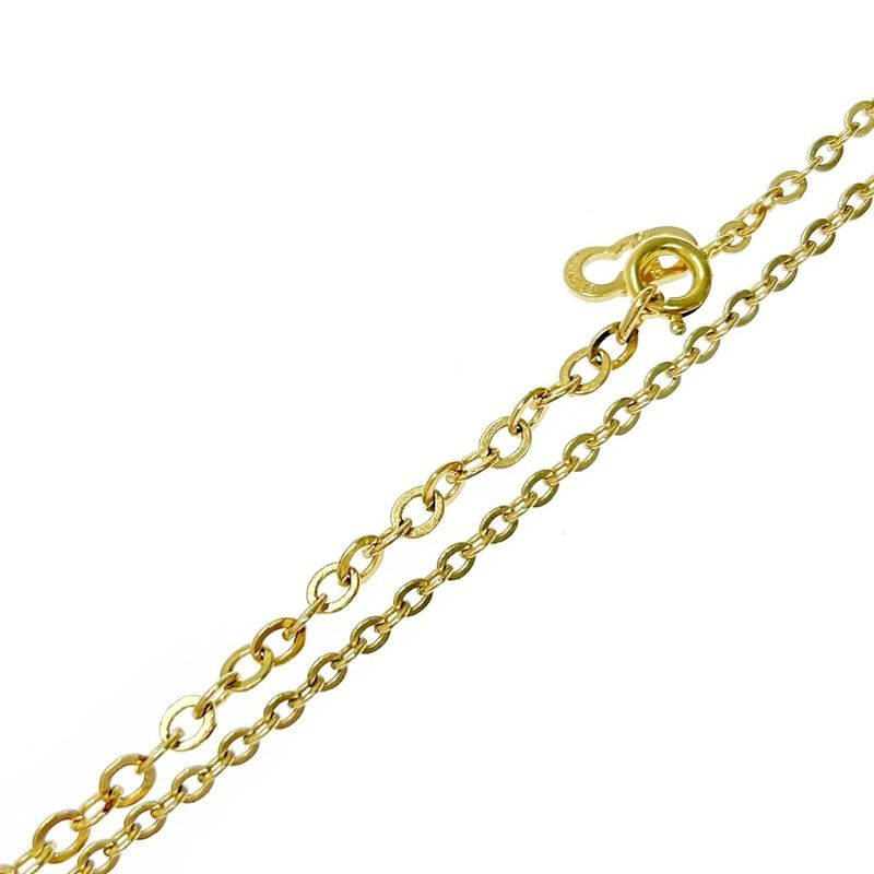 Christian Dior GP Dior Logo Oval Necklace Women's Gold 364100 Necklace