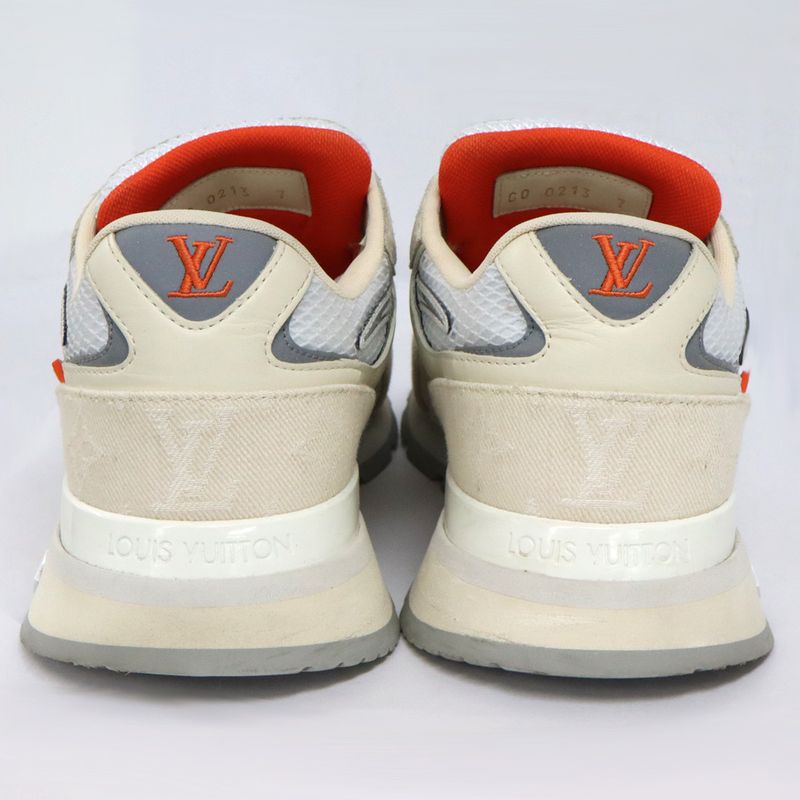 Louis Vuitton Runaway Line Sneakers 7 26.0cm (10.24in) Low Cut Beige