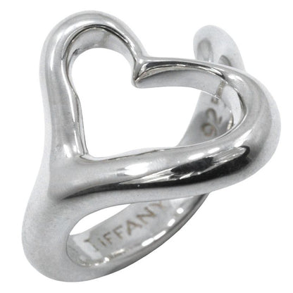 Tiffany & Co Open Heart Elsa Peretti Silver 925 Size 9 Ladies 4.7g Ring