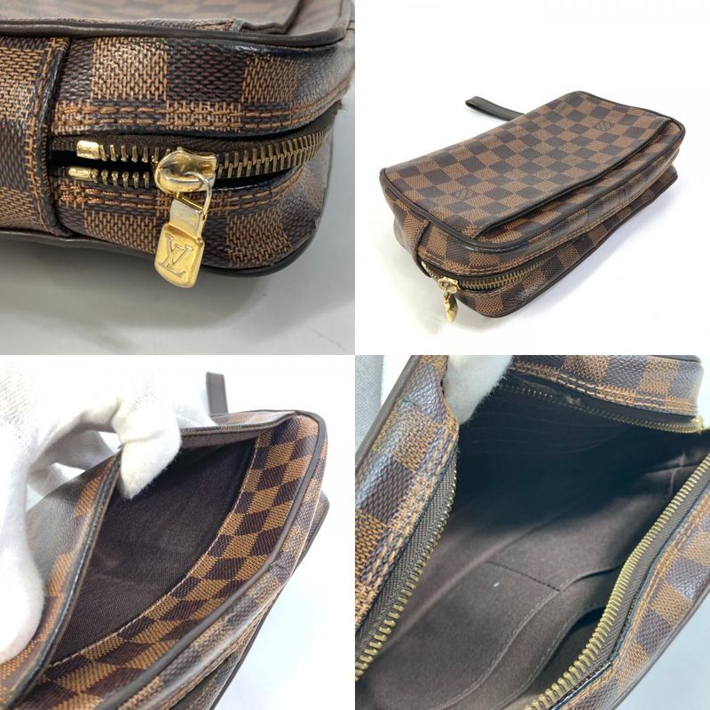 Louis Vuitton Second Bag Pochette Saint Paul N41219 Damier Canvas Ebène Brown