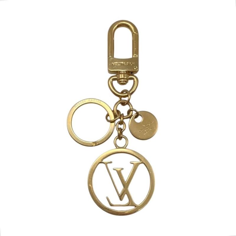 Louis Vuitton Bag Charm Porte Cles LV Circle M68000 Key Ring Gold Louis Vuitton